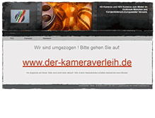 Tablet Screenshot of kameraverleih.25frames.de